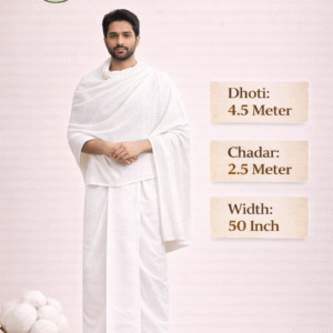 Khadi Dhuti & Dupatta Set