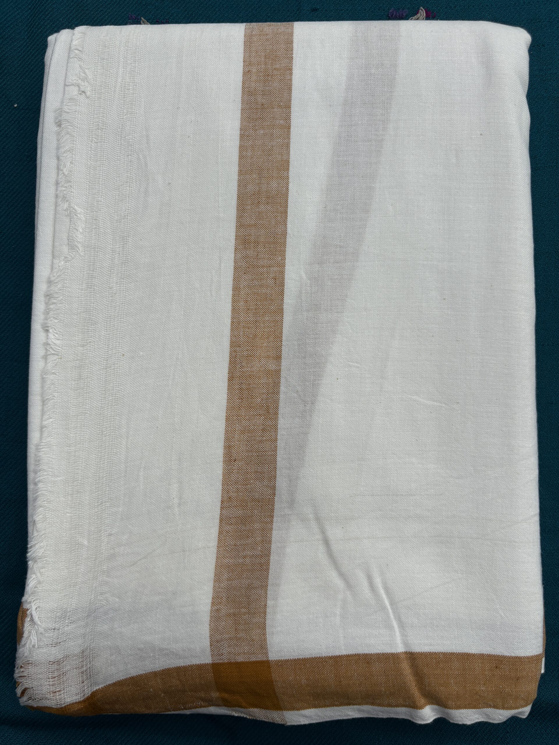 Khadi Dhuti & Dupatta Set - Image 2