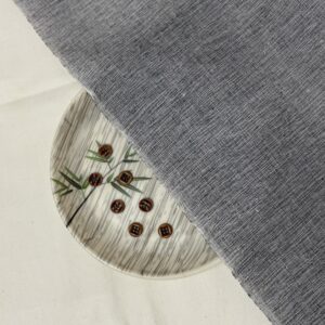 Khadi Cotton Fabric - Dark Grey