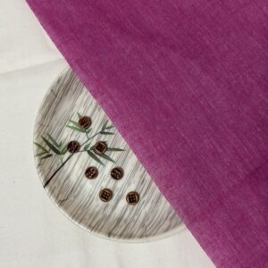 Khadi Deep Pink Cotton Fabric