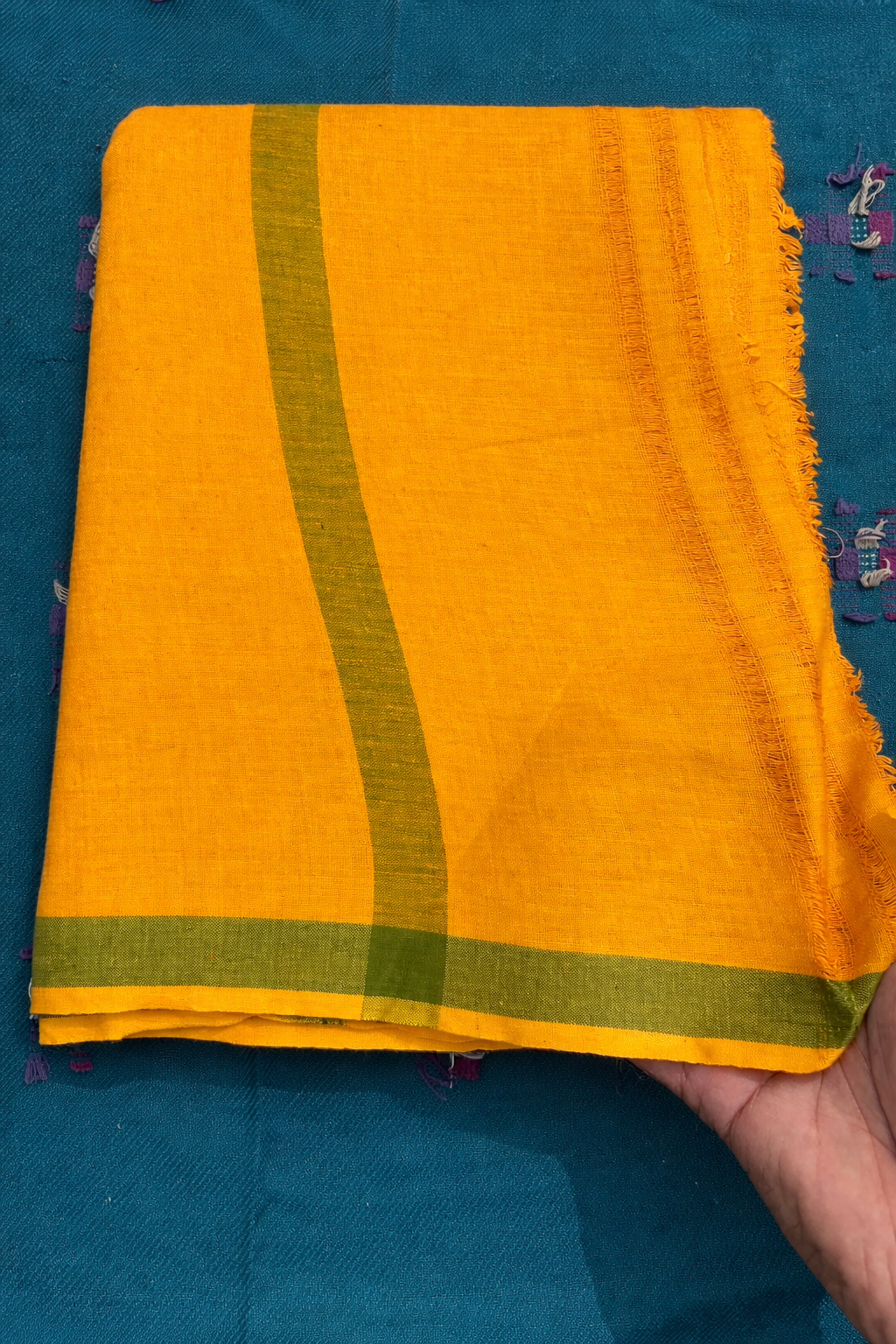 Khadi Dhuti & Dupatta Set DYE - Image 2