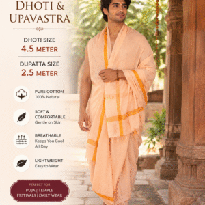 Khadi Dhuti & Dupatta Set